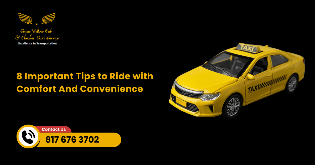 8 Important Tips to Ride with Comfort And Convenience